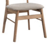 Καρέκλα Cairo pakoworld rubberwood σε φυσική-μπεζ απόχρωση 47x47x76εκ (Σετ 2 τεμ.)