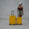 Βαλίτσες Σετ Σκληρές καμπίνας μεσαία 83688-217 κίτρινο