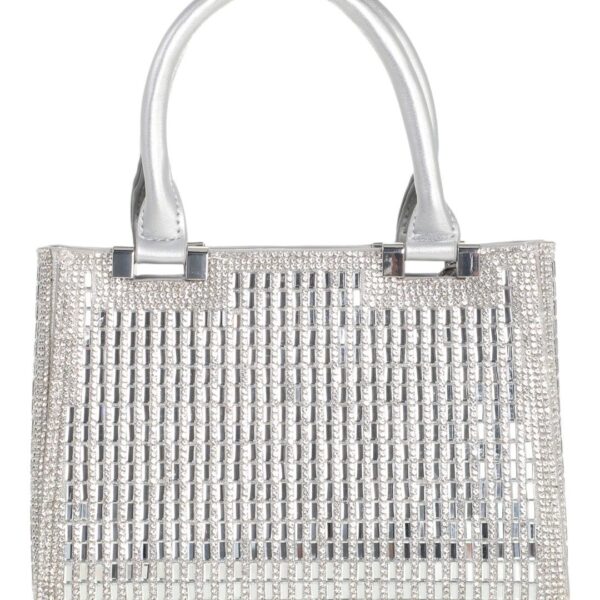 Τσάντα φάκελος clutch MD2507 - Ασημί