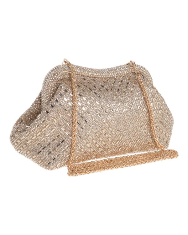 Τσάντα φάκελος clutch MD2534 - Χρυσό