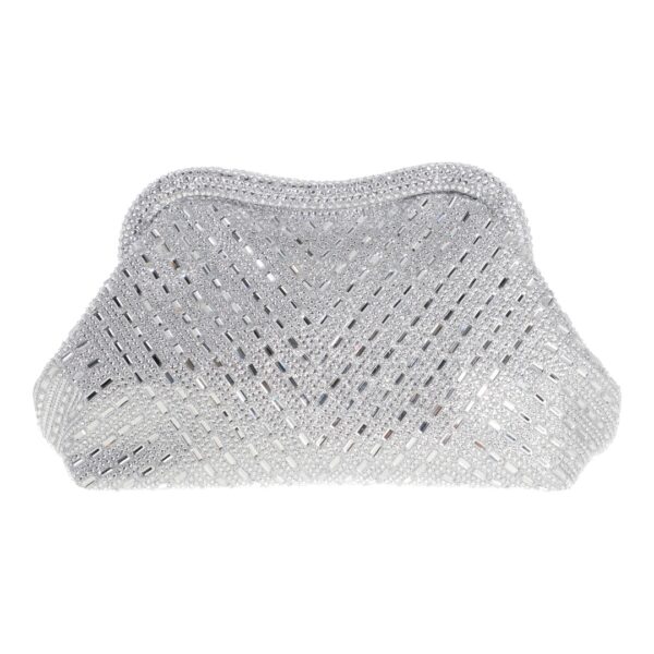Τσάντα φάκελος clutch MD2534 - Ασημί