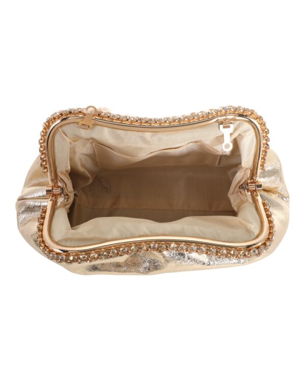 Τσάντα φάκελος clutch MD2537 - Χρυσό