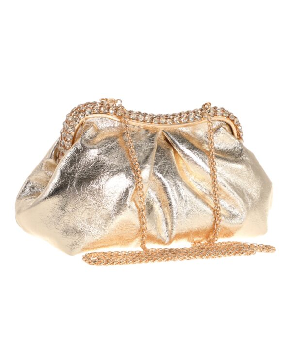 Τσάντα φάκελος clutch MD2537 - Χρυσό