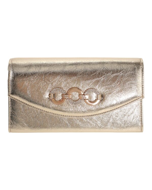 Τσάντα φάκελος clutch MD2538 - Χρυσό