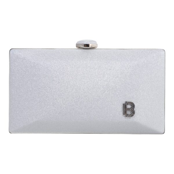 Τσάντα φάκελος clutch JH2236 - Ασημί