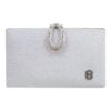 Τσάντα φάκελος clutch JH2237 - Ασημί