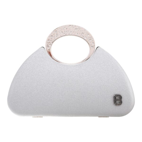 Τσάντα φάκελος clutch JH2241 - Ασημί