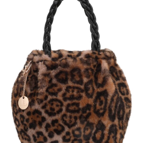 Γούνινη τσάντα χειρός XY-2403 - Animal Print