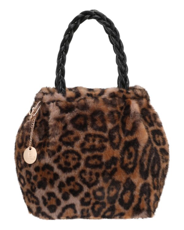 Γούνινη τσάντα χειρός XY-2403 - Animal Print