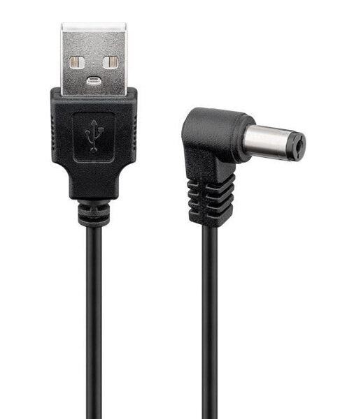 POWERTECH καλώδιο USB σε DC 5.5x2.1mm CAB-U120, copper, 1.5m, μαύρο