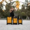 Βαλίτσες Υφασμάτινες σετ τριάδα Newcom N1618 yellow