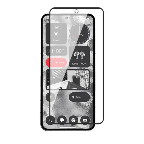 TechWave 5D Full Glue Tempered Glass for Nothing Phone (2a) black