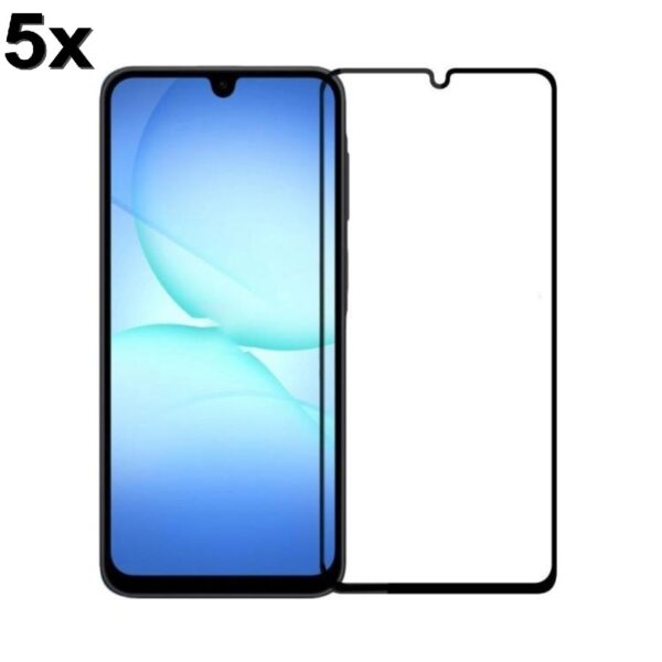 TechWave 5D Full Glue Tempered Glass for Samsung Galaxy A17 black (Σετ 5 τεμαχίων - bulk)