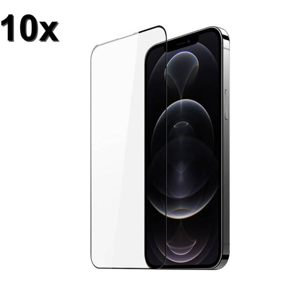 TechWave 5D Full Glue Tempered Glass for iPhone 13 Pro / 14 / 16e black (Σετ 10 τεμαχίων - bulk)