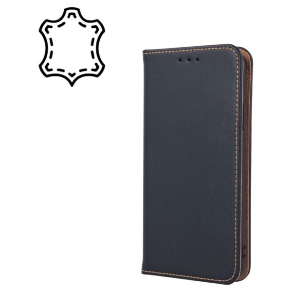 TechWave Pure Leather case for Apple iPhone 16 black