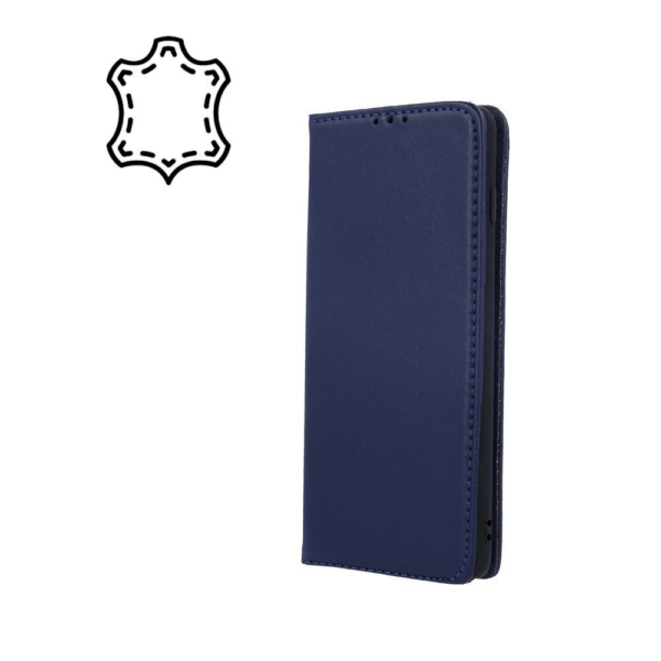 TechWave Pure Leather case for Samsung Galaxy A36 5G / A56 5G navy blue