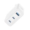 XO CE35 φορτιστής ταξιδιού, 100W, PD, 2x USB-C, 1x USB-A, λευκό