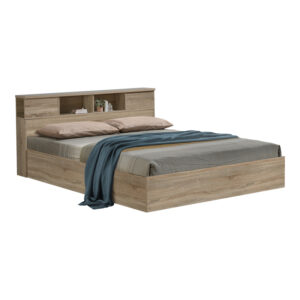 Έπιπλο τηλεόρασης Kevan pakoworld καρυδί-μαύρο πόδι 180x35x65εκ