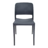 Καρέκλα Fenxy pakoworld pp σε μαύρη απόχρωση 38x42x77εκ