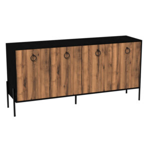 Τραπέζι Nares pakoworld αλουμίνιο λευκό-plywood φυσικό 180x90x72.5εκ