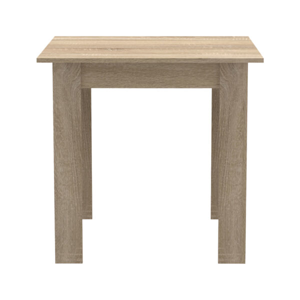 Τραπεζαρία Manka I-Bella pakoworld σετ 3τεμ σε sonoma απόχρωση 80x80x77εκ
