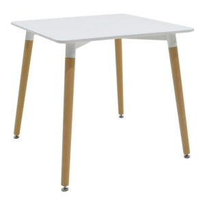 Τραπέζι Celeste pakoworld λευκό 100x60x73.5εκ