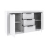 Μπουφές Doha pakoworld σε λευκή απόχρωση 150x45x80.5εκ