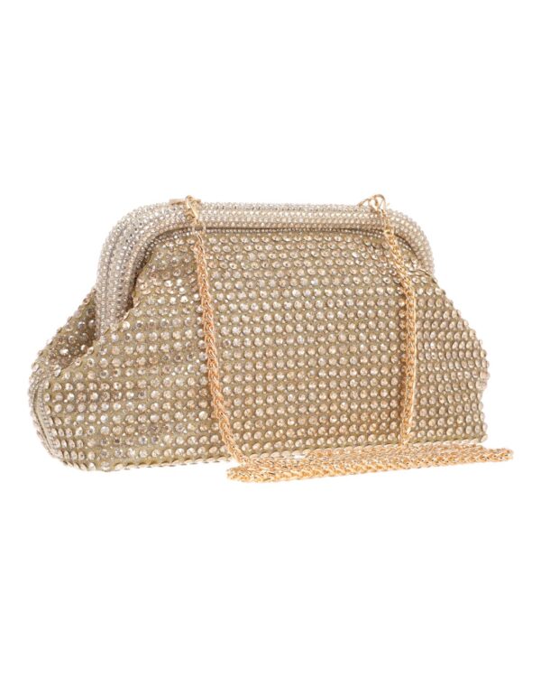 Τσάντα φάκελος clutch MD2526 - Χρυσό