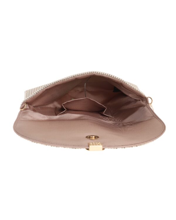 Τσάντα φάκελος clutch MD2512 - Σαμπανιζέ