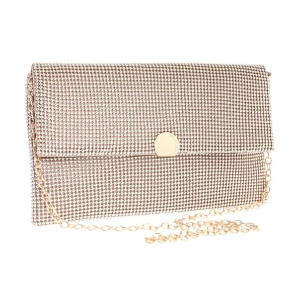 Τσάντα φάκελος clutch MD2513 - Σαμπανιζέ