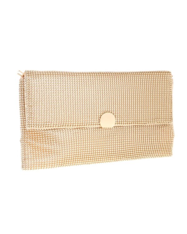 Τσάντα φάκελος clutch MD2513 - Χρυσό