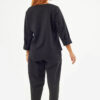 Sequoia Σύγχρονο Γυναικείο Oversize Σετ με Δέσιμο  33-9958 Μαύρο